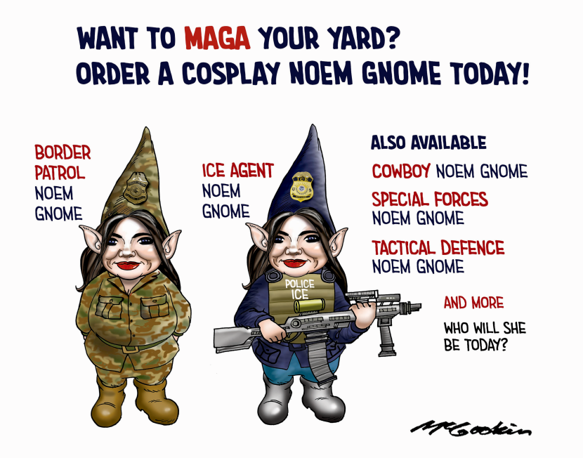 Kristi Noem as a Garden Gnome Range