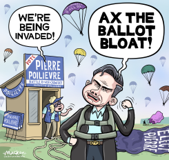 POILIEVRE COMPLAINS ABOUT PARACHUTE CANDIDATES by Graeme MacKay