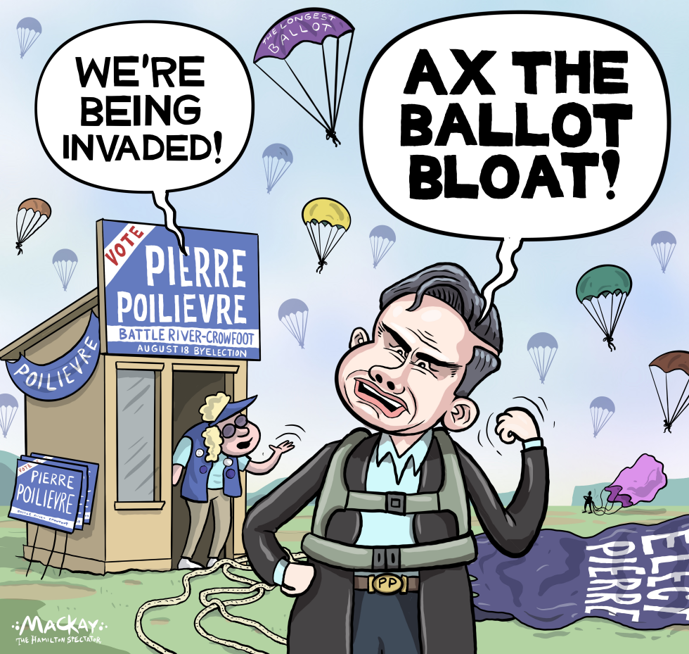 Poilievre complains about parachute candidates