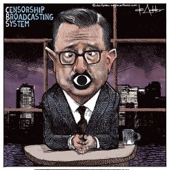 LATE NIGHT WITH STEHPEN COLBERT IS CENSORED BY CBS by Michael de Adder