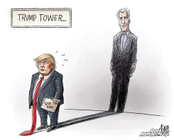 EPSTEIN'S SHADOW by Adam Zyglis