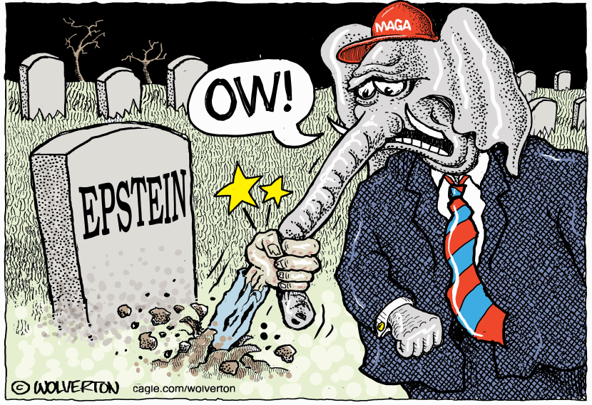 Epstein Grabs MAGA Elephant from the Grave