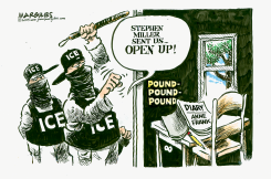STEPHEN MILLER SENDS ICE by Jimmy Margulies
