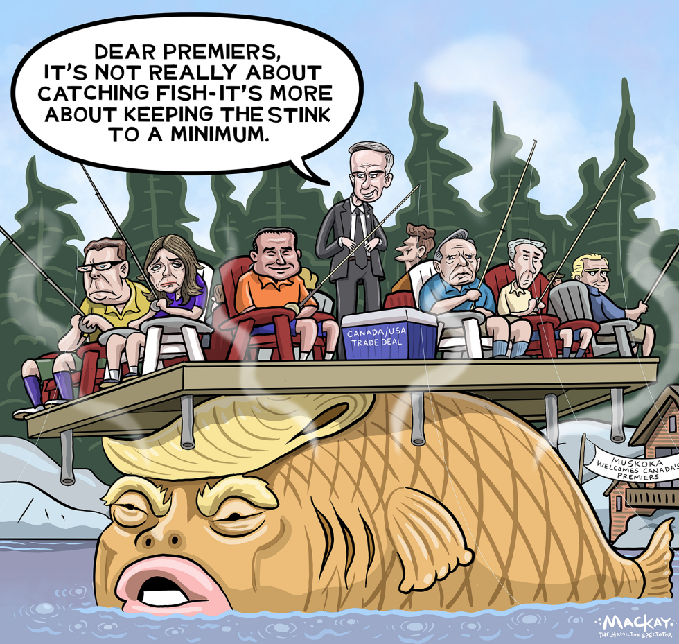 Premiers deal with fish stink in Muskoka