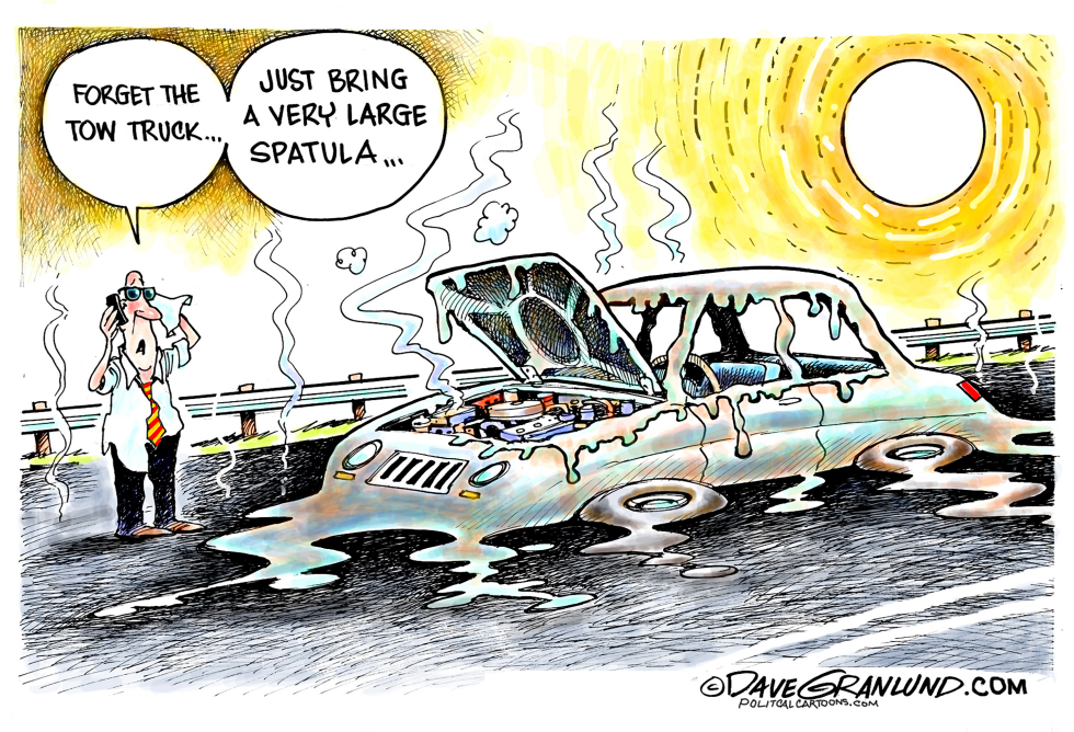 High  heat and cars