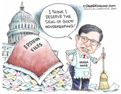 MAGA MIKE AND EPSTEIN FILES by Dave Granlund