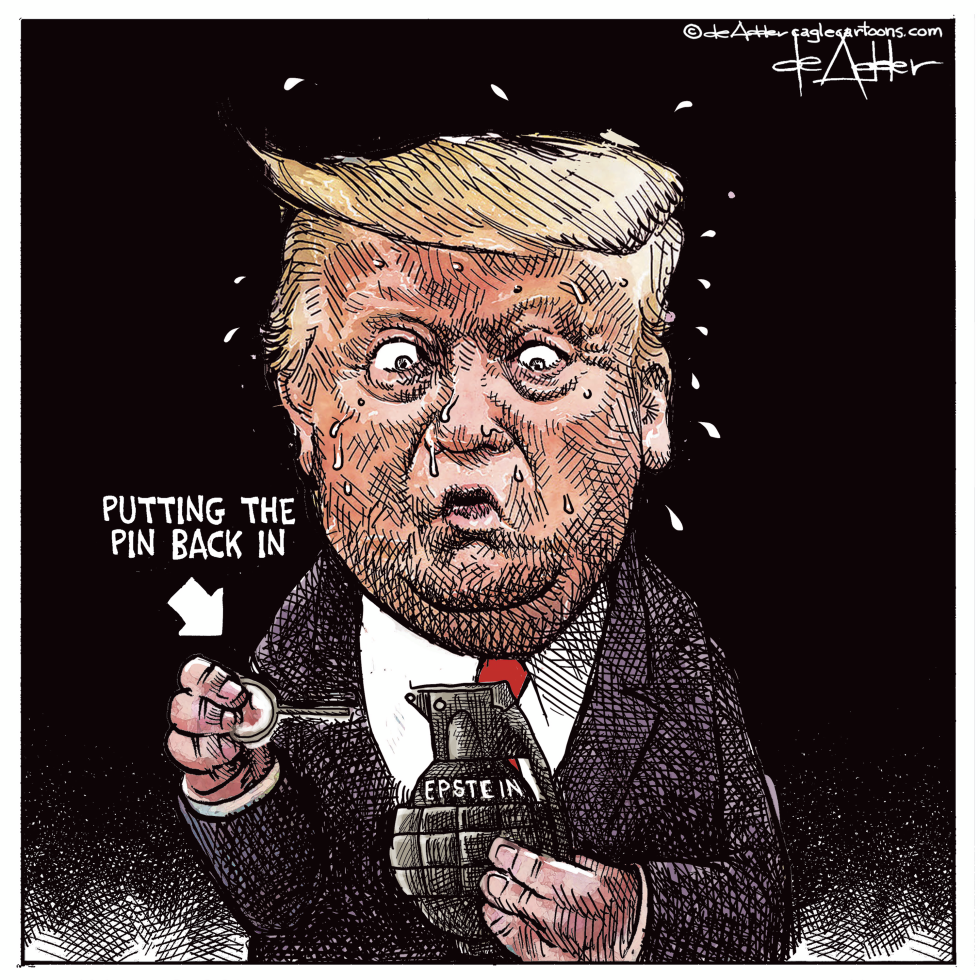 Trump tries to put the Epstein pin back
