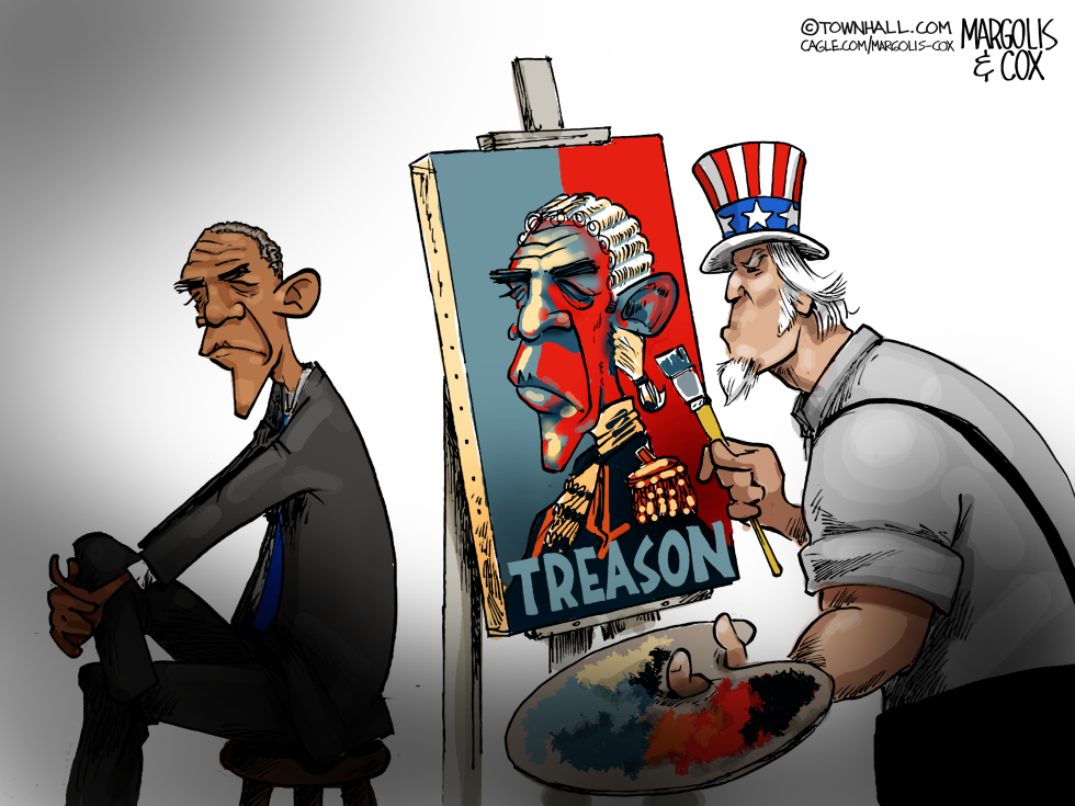 Uncle Sam Paints Obama’s Portrait