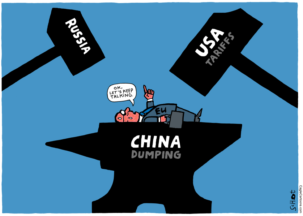 EU hit by USA tariff hammer and China