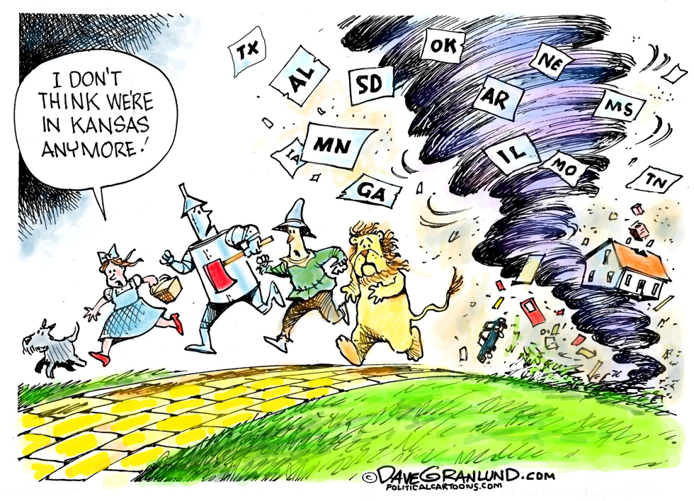 Tornadoes all over