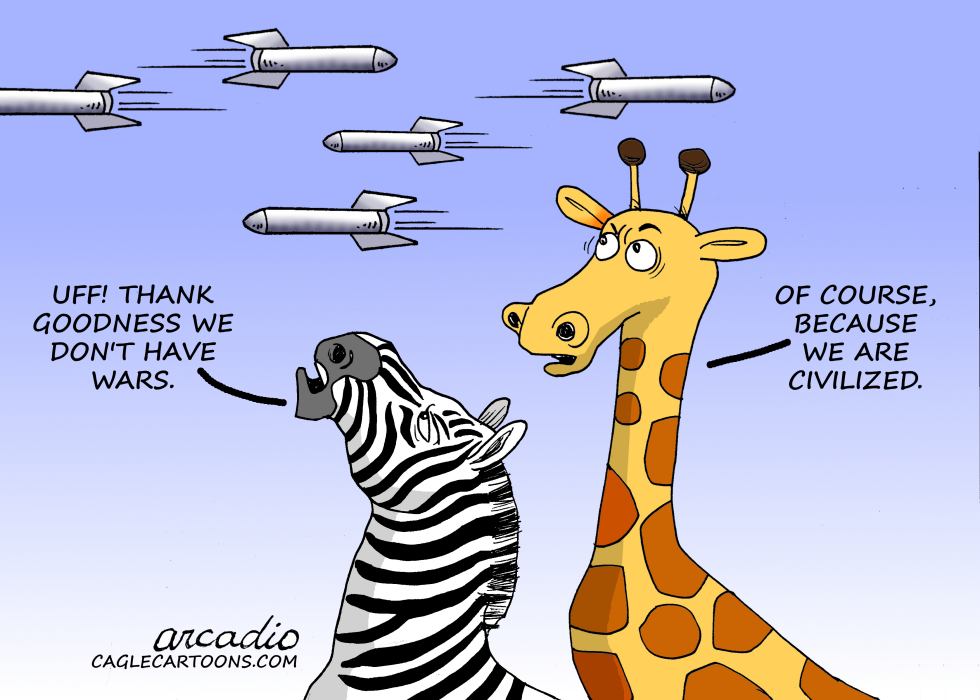 ANIMALS DON'T GO TO WARS.