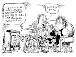 SWEET 'N SOUR PORK ECONOMY by Daryl Cagle