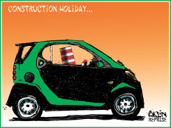 CONSTRUCTION HOLIDAY by Terry Mosher