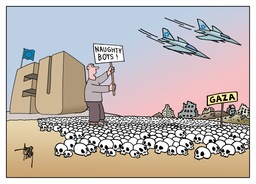 EU protest against Israel