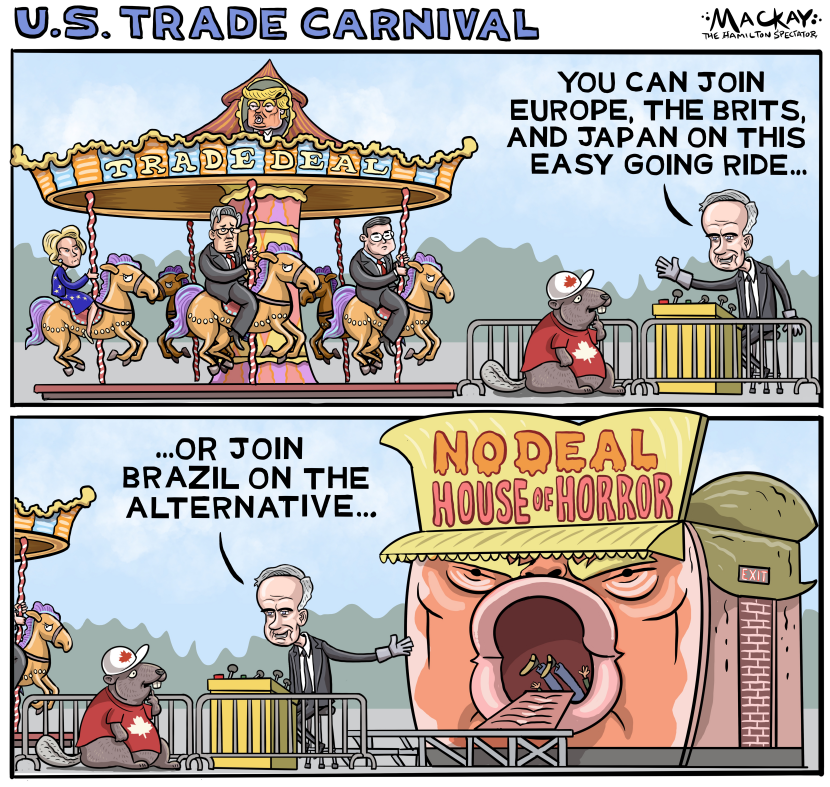 CANADA: Being taken on a trade ride