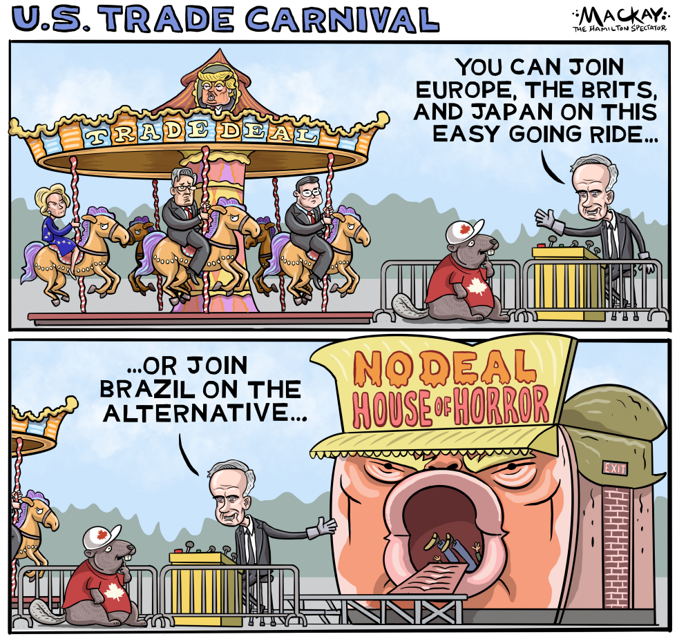 CANADA: Being taken on a trade ride
