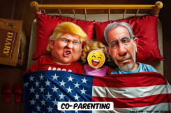 EPSTEIN AND TRUMP IN BED TOGETHER by Bart van Leeuwen