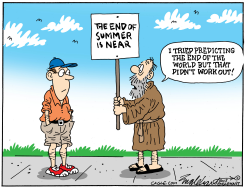 SUMMER IS FLYING BY by Bob Englehart