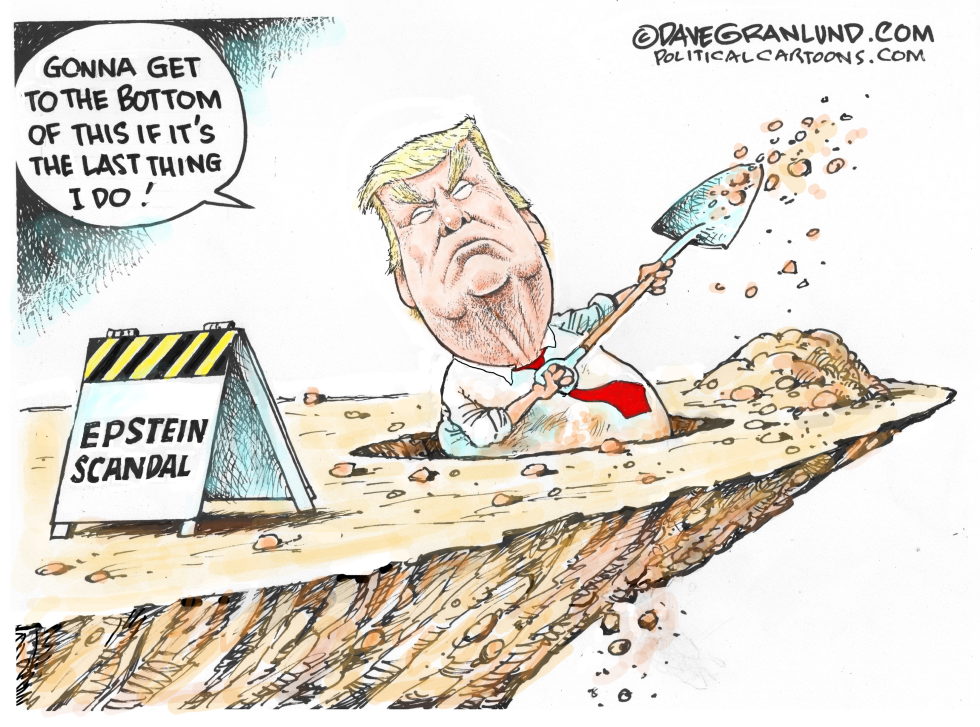 Trump digs self into Epstein hole
