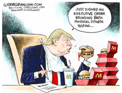 TRUMP PHYSICAL FITNESS EXEC ORDER by Dave Granlund