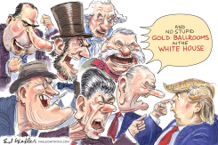 PRESIDENTS STUPID GOLD BALLROOM by Ed Wexler