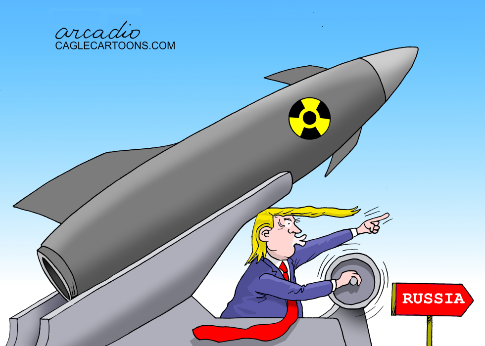 RUSSIA IN TRUMP'S NUCLEAR CROSSHAIRS.