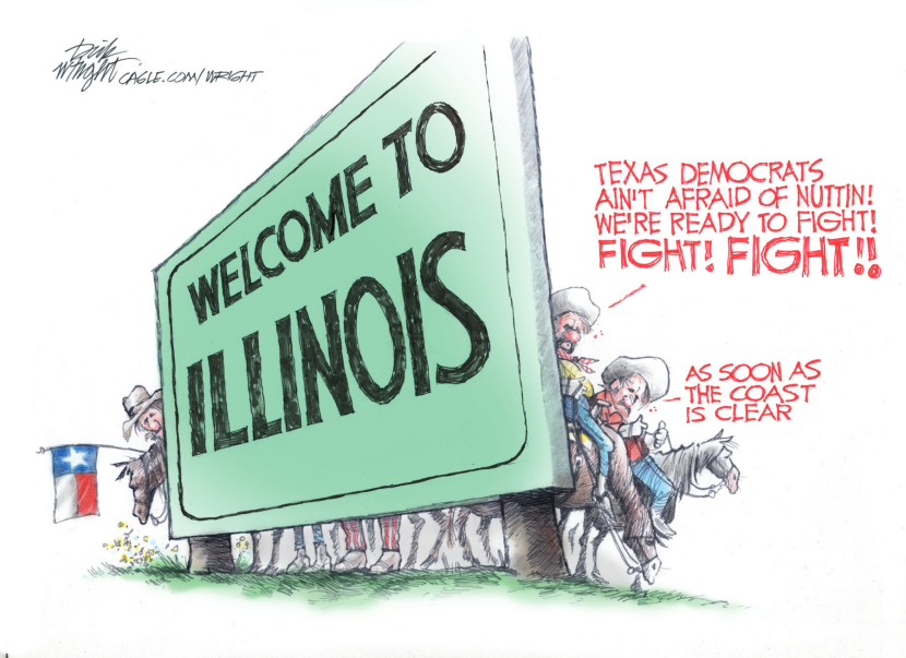 Texas Democrats Flee to Illinois