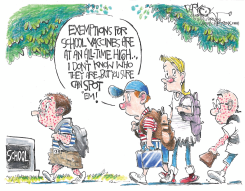 SCHOOL VACCINE EXEMPTIONS by John Darkow