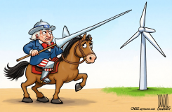 DON QUIXOTE OF TRADITIONAL ENERGY by Luojie