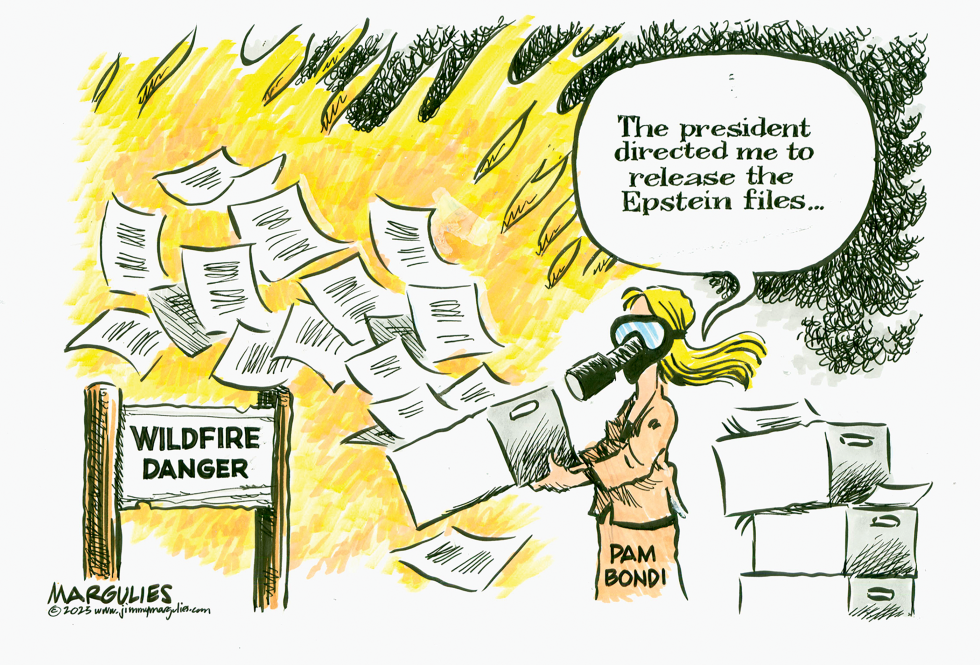 Pam Bondi Directs Release of Epstein Files Near Wildfire Area