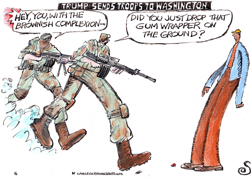 TRUMP SENDS TROOPS TO WASHINGTON