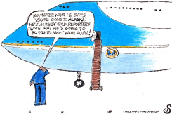 AIRFORCE ONE PILOT GETS INSTRUCTIONS by Randall Enos
