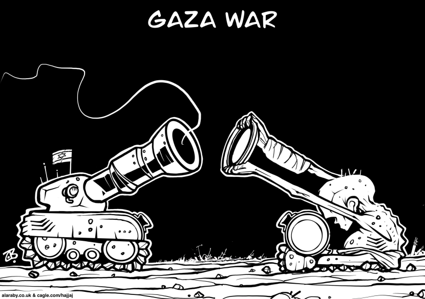 Gaza Starvation War Tank Child Dish Hunger