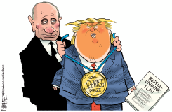NOBEL APPEASE PRIZE by Rick McKee