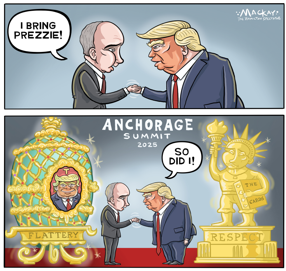 Putin and Trump flatter each other with charm