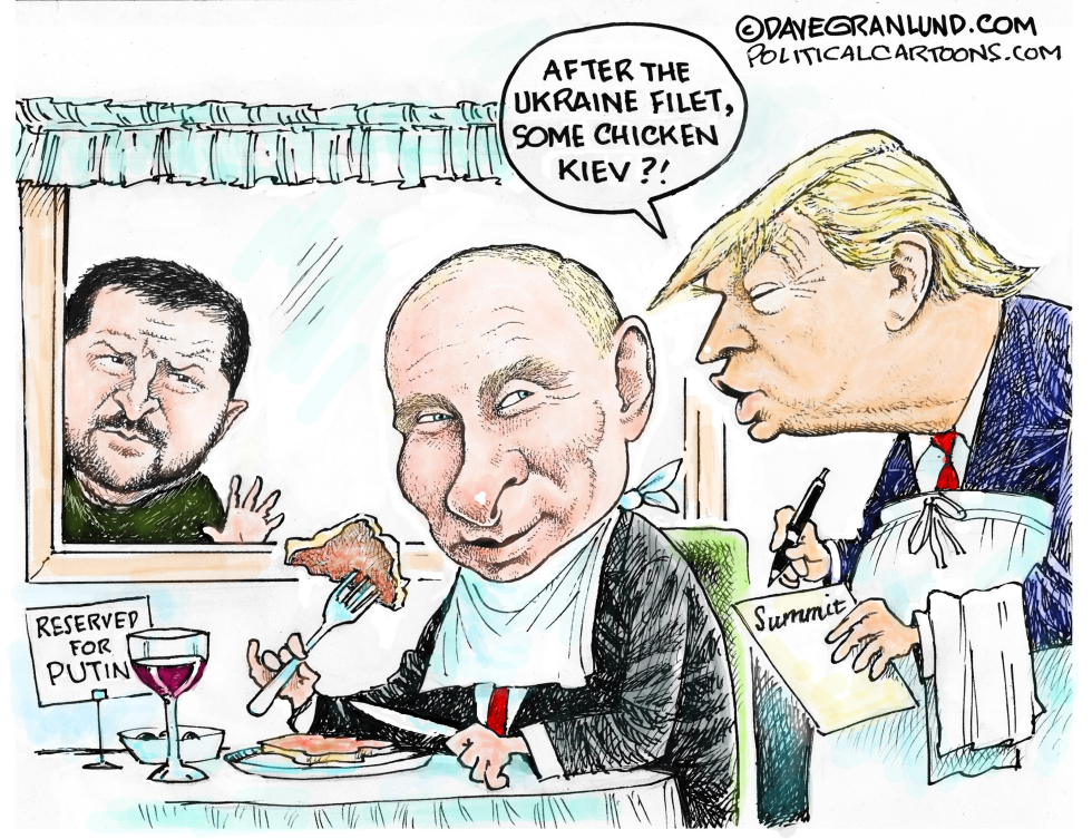 Trump Putin at Summit table
