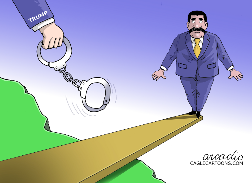 Maduro cornered by Trump.
