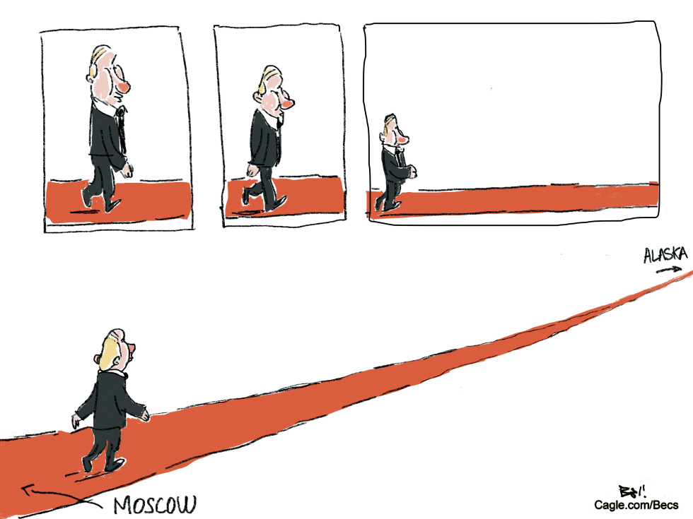 The long carpet for Putin