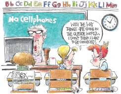SCHOOL PHONE-FREE ZONES by John Darkow