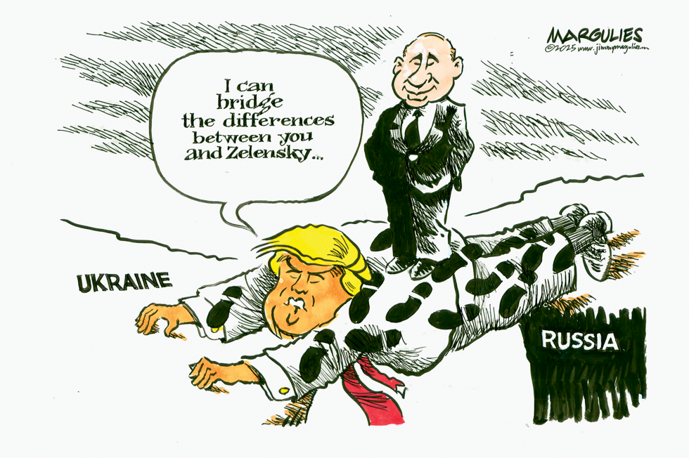 Trump, Putin and Zelensky