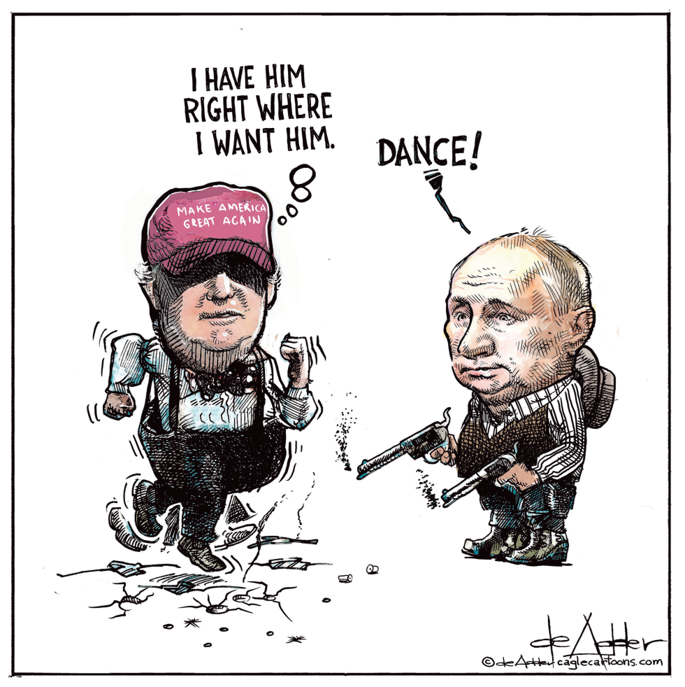 Putin makes Trump dance