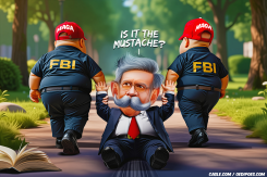 JOHN BOLTONN BEING DRAGGED BY FBI AGENTS by Bart van Leeuwen
