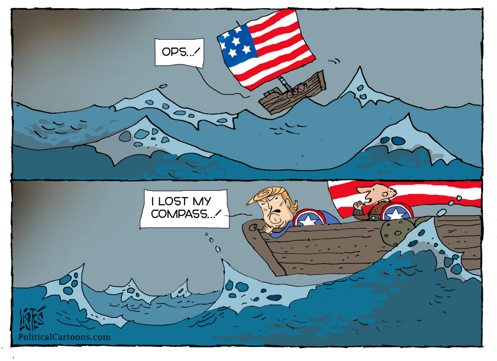 TRUMP AND HIS COMPASS
