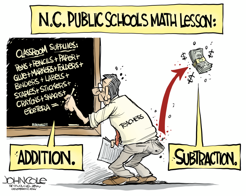 NC Teachers' out-of-pocket classroom expenses