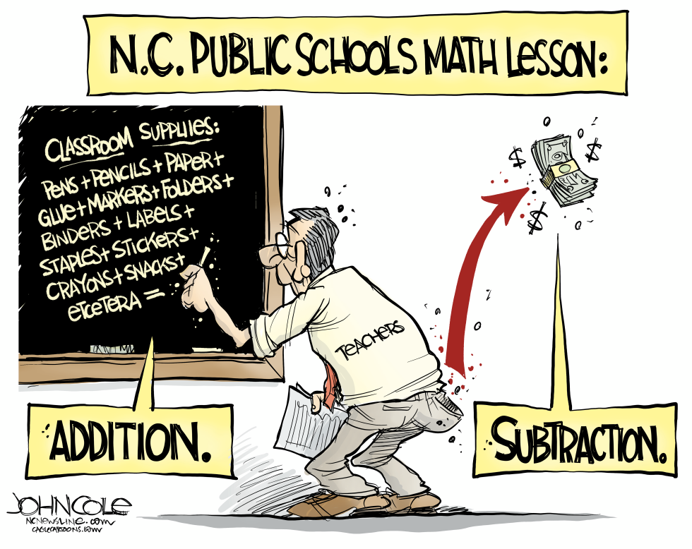 NC Teachers' out-of-pocket classroom expenses