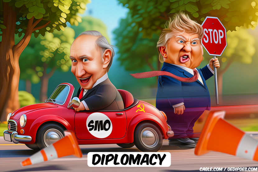 Putin ignores Trump's stop sign
