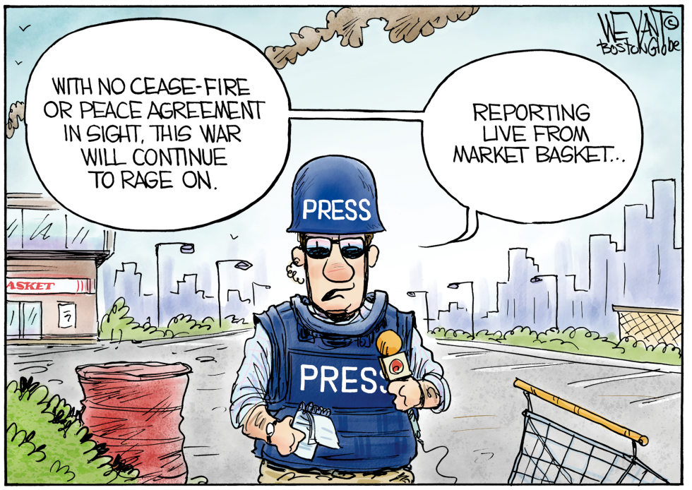 Reporter Delivers Live Update From Market Basket Amid Ongoing Dispute