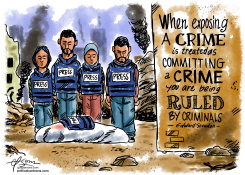 PALESTINIAN JOURNALISTS MURDERED by Guy Parsons