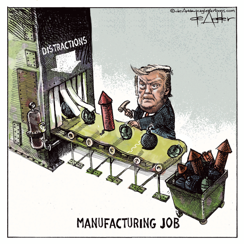 Trump manufactures distractions