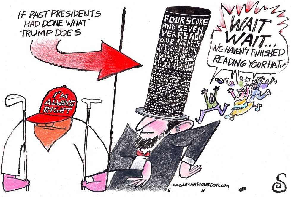 TRUMP AND LINCOLN HATS
